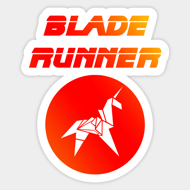 blade runner - unicorn Sticker by menarikjanda